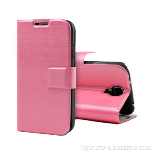 Leather Flip Mobile Cases for Smartphones, Magnetic Flap on Top, OEM Orders Welcomed